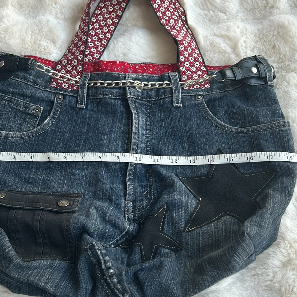 Gorgeous vintage denim bag like new - Picture 11 of 13